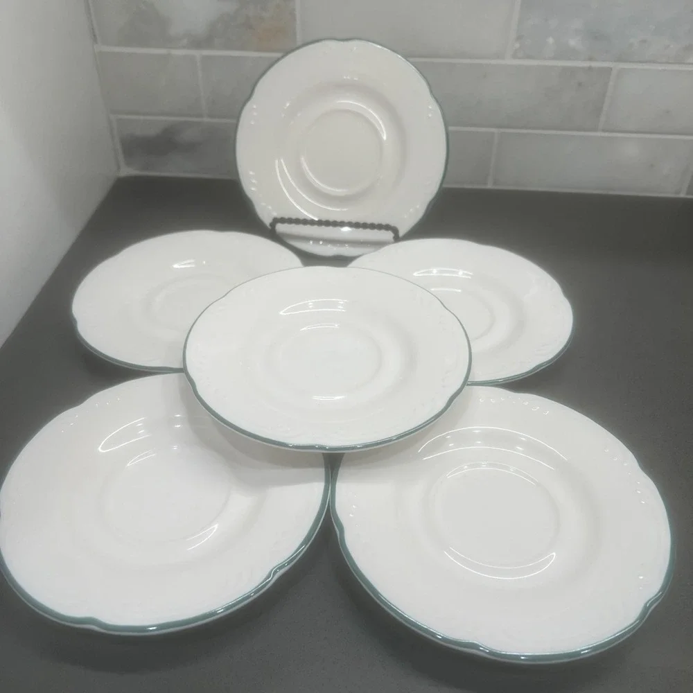 Set 6 Pfaltzgraff Winterberry Saucers 5.75